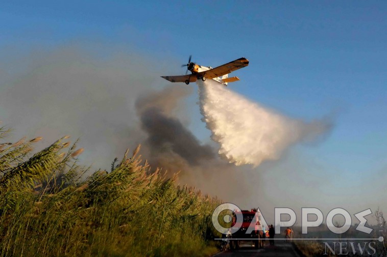 Πυρκαγιά στo Τουλούπα Χάνι – Στη μάχη και εναέρια μέσα