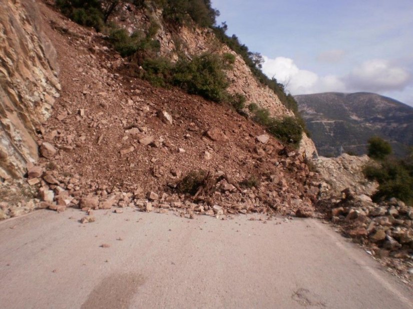 Λίγα τα κατολισθητικά φαινόμενα στην Περιφέρεια Πελοποννήσου το 2020 και το 2021