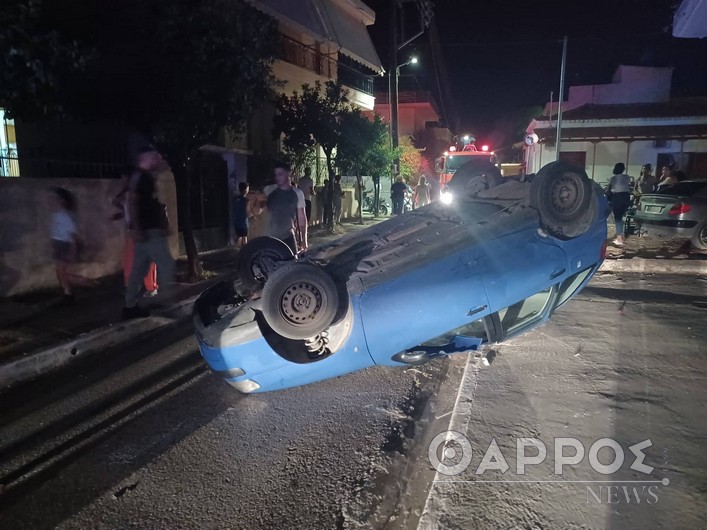 Σφοδρή σύγκρουση οχημάτων στη Ράχη