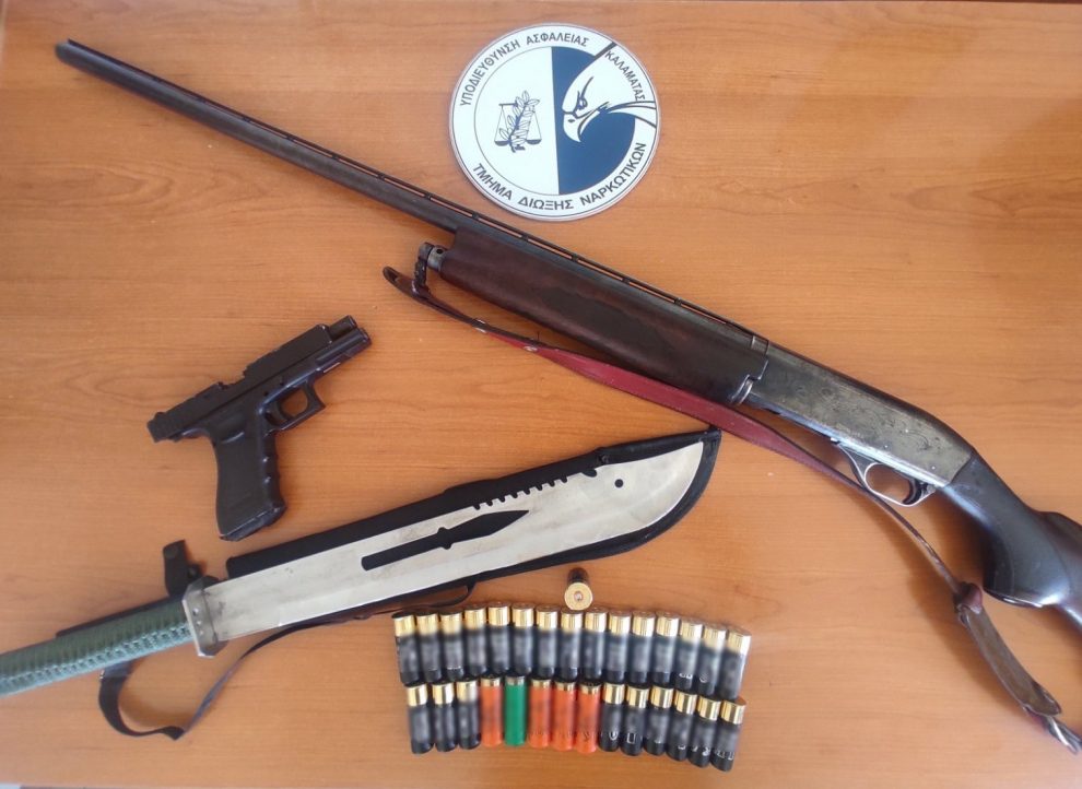 Καλαμάτα: 45χρονος κατείχε παράνομα όπλα