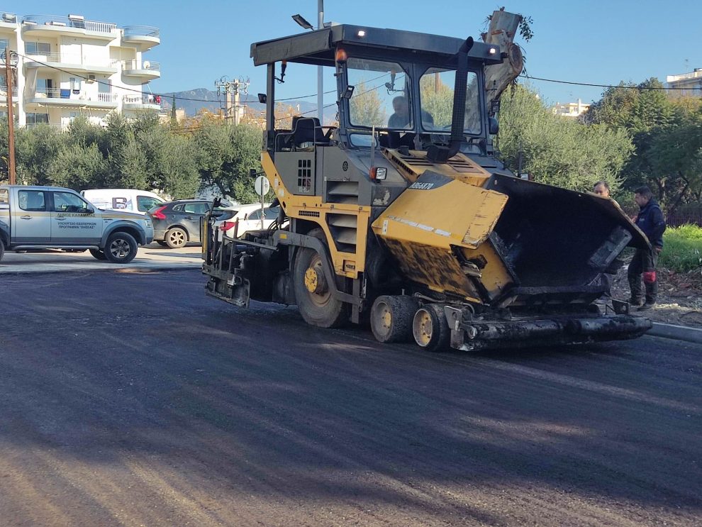 Ασφαλτόστρωση στην οδό Ψαρών, ολοκληρώνεται η διάνοιξη