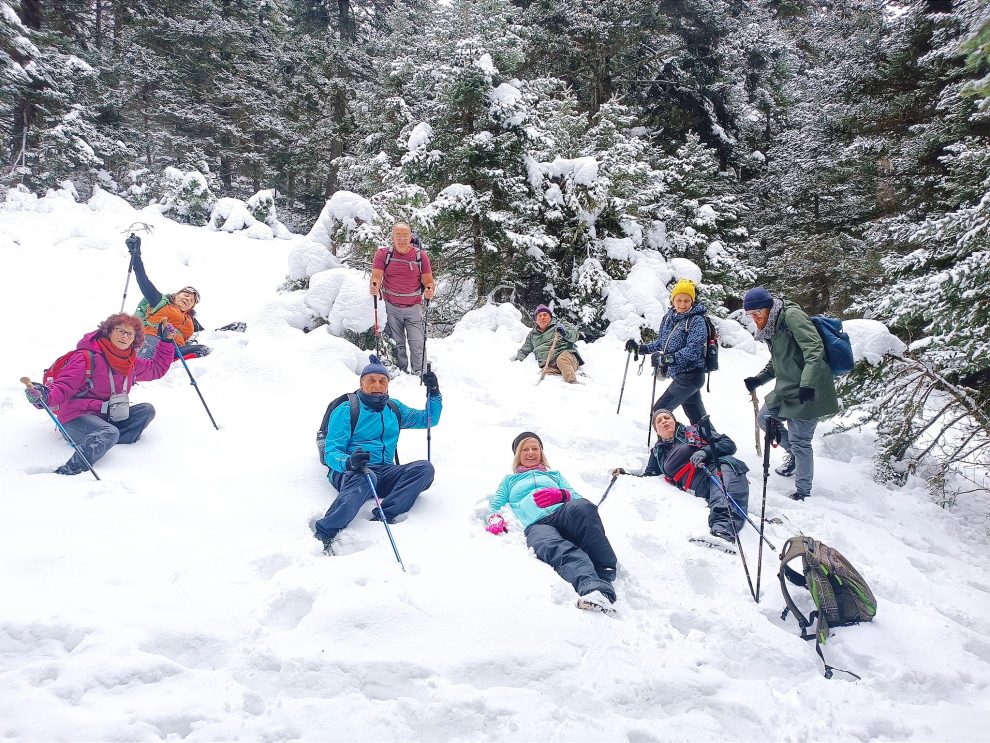 Ορειβατική εξόρμηση του Ευκλή στο χιονισμένο Μαίναλο