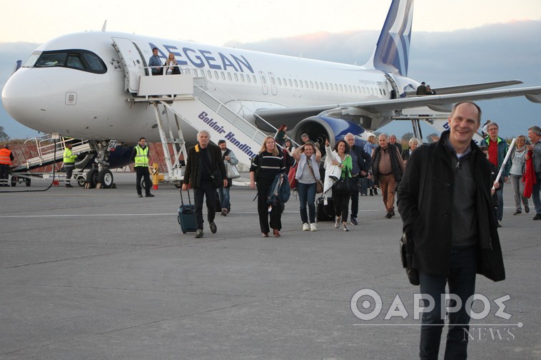 Αεροδρόμιο Καλαμάτας: Προσγειώθηκαν οι 105 πρώτοι τουρίστες της φετινής περιόδου