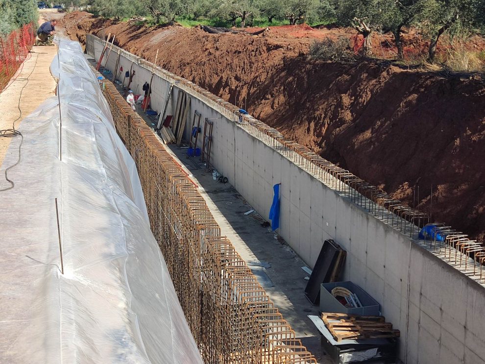 Συνεχίζεται το μεγάλο αντιπλημμυρικό έργο ανατολικά της Καλαμάτας