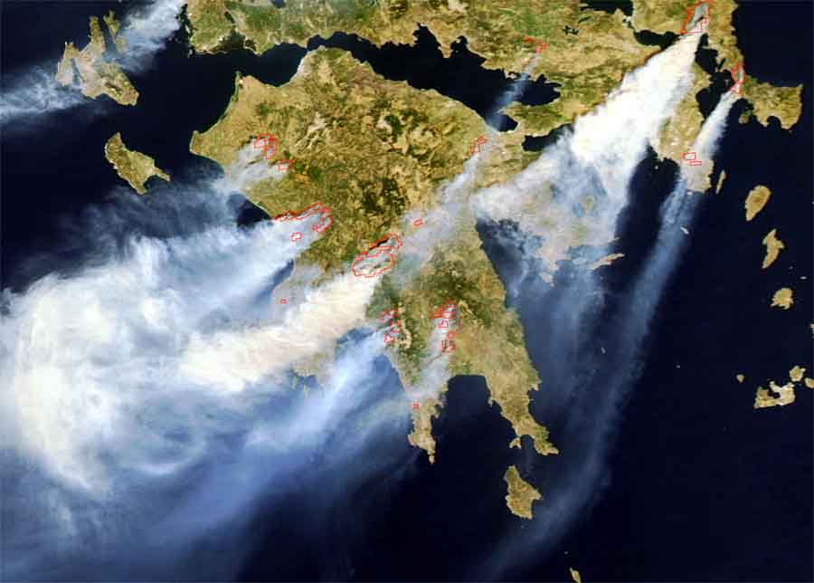 Στην Πελοπόννησο οι 6 από τις 10 ακραίες  δασικές πυρκαγιές την τελευταία 20ετία