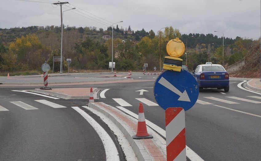 Κυκλοφοριακές ρυθμίσεις για  την κατασκευή κόμβων στην 9η εθνική οδό