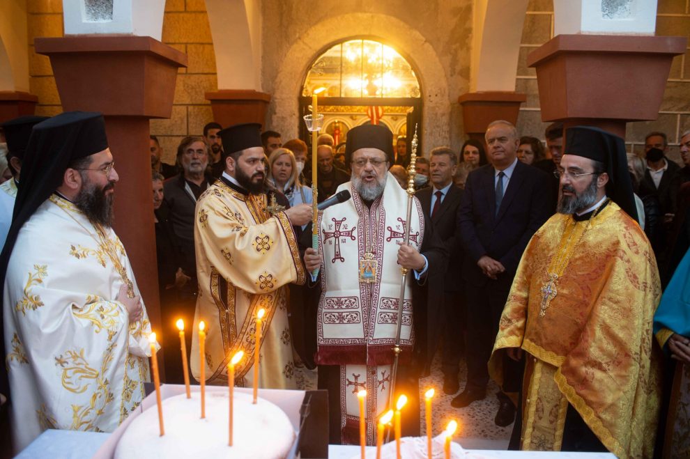 Αρχιερατικός Εσπερινός της Ζωοδόχου Πηγής στη Σγράπα Μεσσηνίας