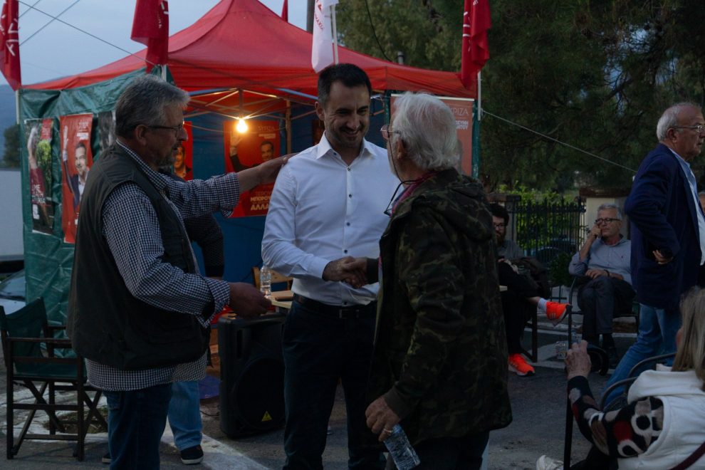 Περιοδεία του Αλέξη Χαρίτση στα χωριά του Αριστομένη