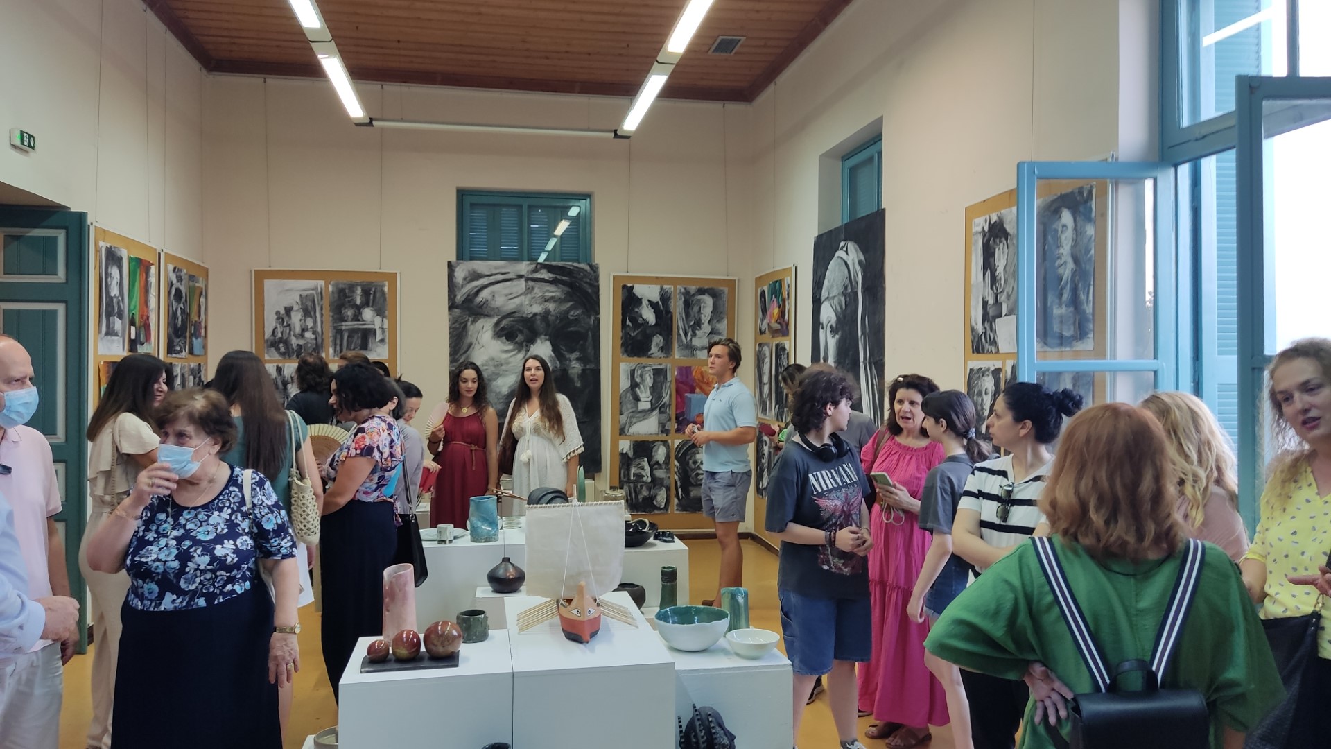 «Δια της εικαστικής οδού»: Εγκαινιάστηκε η έκθεση έργων  του Εικαστικού Εργαστηρίου