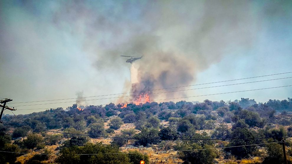 Μυρίζει φωτιά ακόμα και στη Μεσσηνία