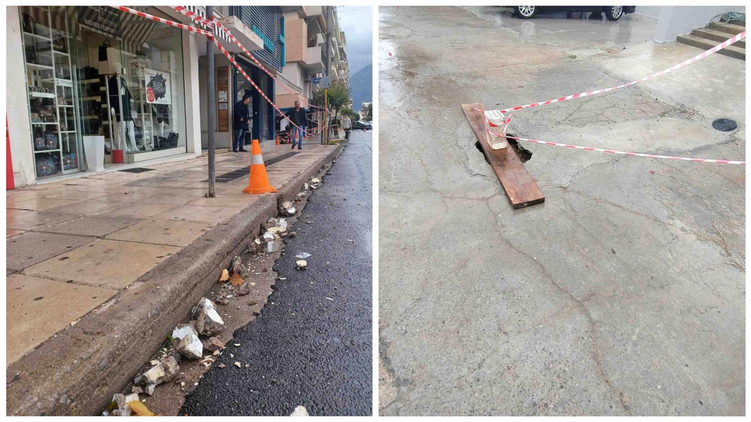 Καλαμάτα: Ουσιώδη προβλήματα υποδομών  ανέδειξε η χθεσινή βροχόπτωση