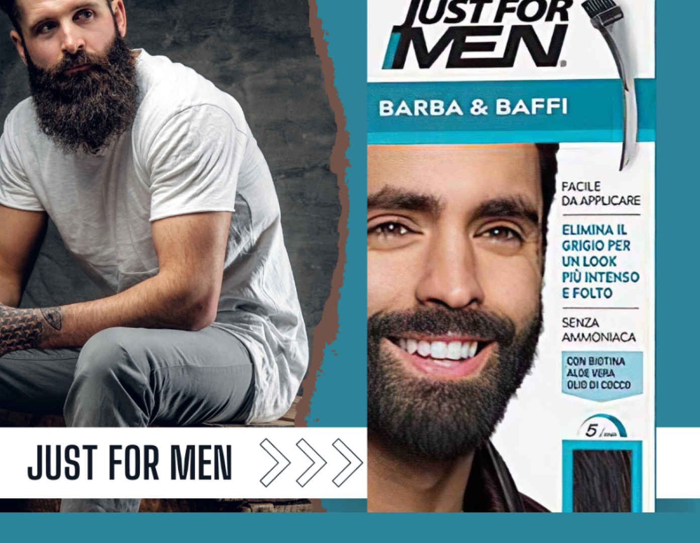 “Just for Men | Ο Απόλυτος Οδηγός για τις Βαφές Μαλλιών και Γενειάδας για Άνδρες”