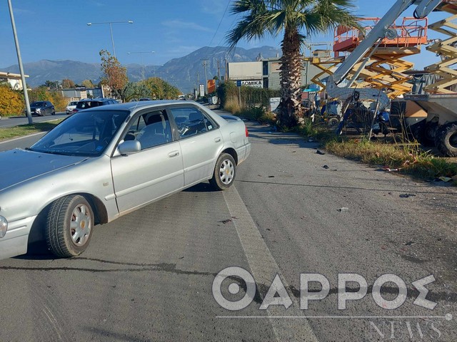 Σοβαρό τροχαίο με τραυματισμό στη Νέα Είσοδο Καλαμάτας