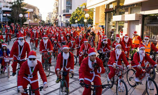 Χριστούγεννα στην Καλαμάτα: Ποδηλατοβόλτα και φωταγώγηση του καραβιού σήμερα