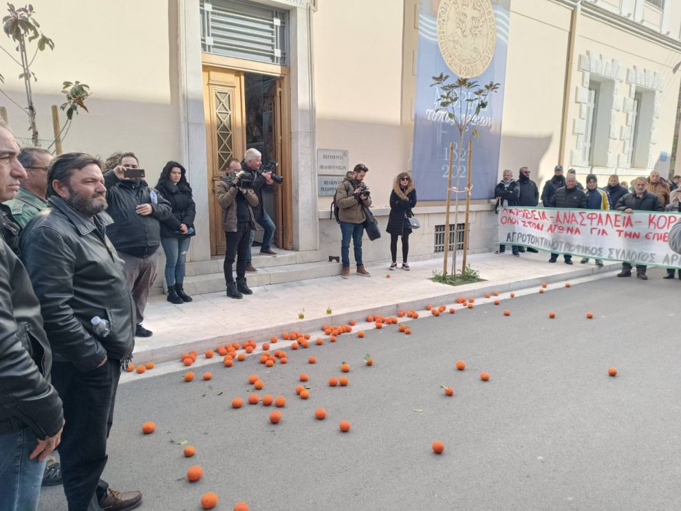 Αγρότες και από τη Μεσσηνία στη χθεσινή κινητοποίηση στην Τρίπολη