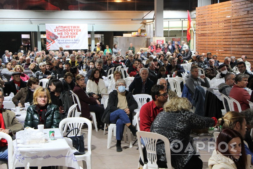 Συνεστίαση σήμερα στη Λαϊκή Αγορά Καλαμάτας για την Τ.Ε. ΚΚΕ Μεσσηνίας