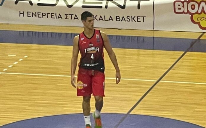 Εξαιρετική εμφάνιση ο Βασίλης Μπαλόπουλος στο ματς Τρίκαλα Basket – Νίκη Βόλου