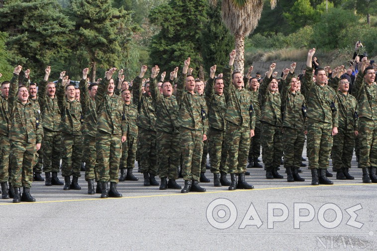 Ορκωμοσία νεοσύλλεκτων οπλιτών στο 9ο Σύνταγμα Πεζικού – ΚΕΝ Καλαμάτας