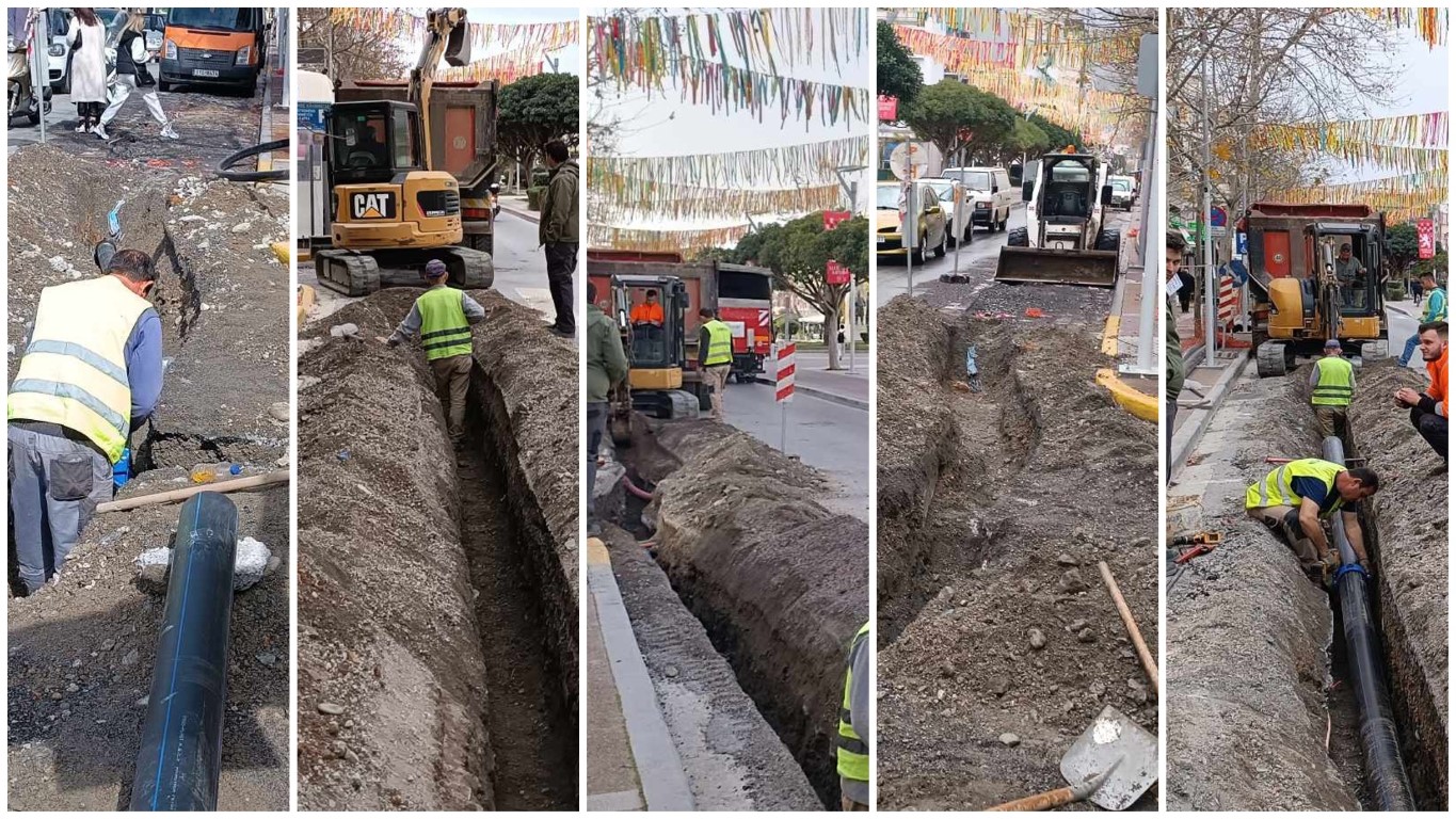 Προχωρούν οι εργασίες  αντικατάστασης του δικτύου ύδρευσης στην Αριστομένους