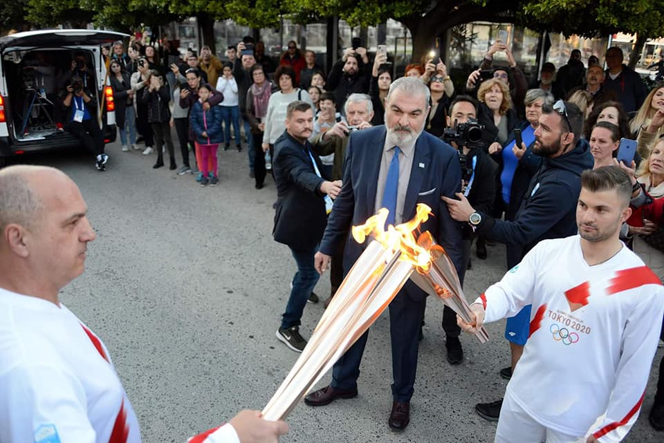 Υποδοχή Ολυμπιακής  Φλόγας στα Φιλιατρά στις 16 Απριλίου