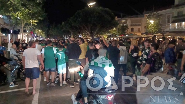 Καλαμάτα: Ξέφρενοι πανηγυρισμοί για την κατάκτηση του Ευρωπαϊκού από τον Παναθηναϊκό