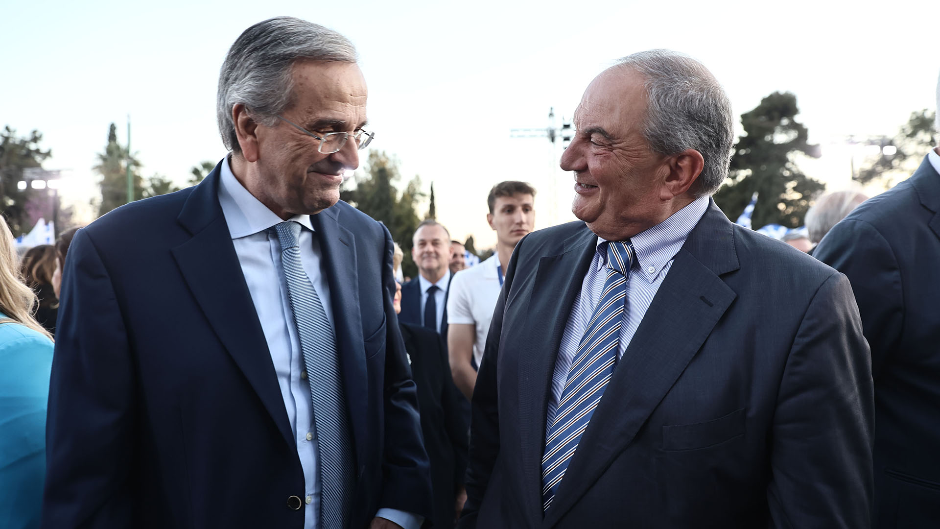 Κοινή εμφάνιση Κ. Καραμανλή- Αντ. Σαμαρά