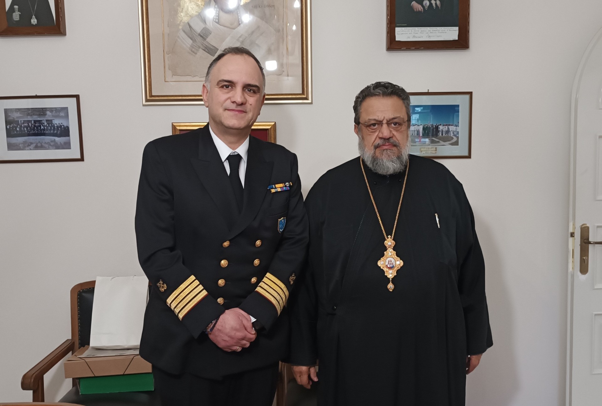Στο μητροπολίτη Μεσσηνίας ο νέος λιμενάρχης Πύλου