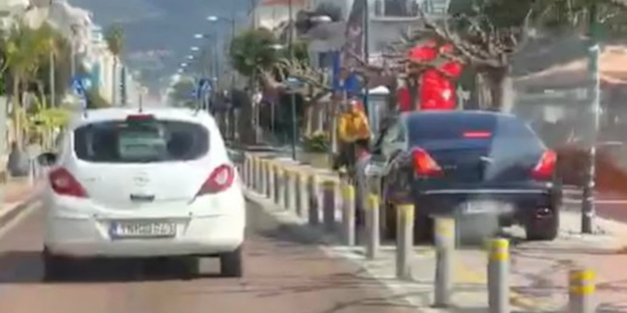 Προκαταρκτική έρευνα για το περιστατικό με  το αυτοκίνητο στον ποδηλατόδρομο της Ναυαρίνου