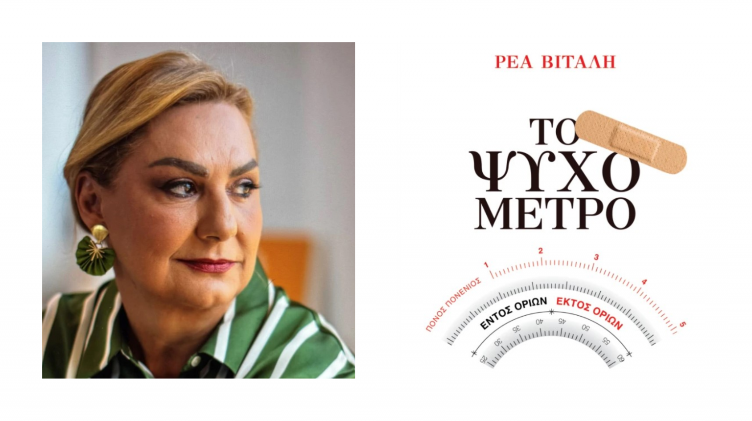 Παρουσίαση αύριο του βιβλίου  της Ρέας Βιτάλη «Το ψυχόμετρο»