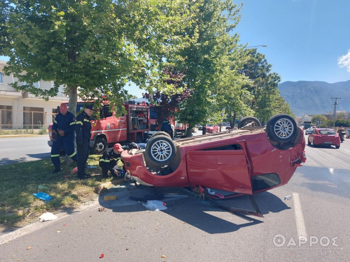 Καλαμάτα: Σοβαρό τροχαίο στη Νέα Είσοδο
