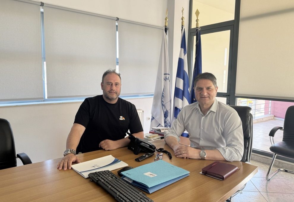 Συνάντηση δημάρχου Μεσσήνης με ιδιοκτήτη «Οινοποιίας  Ψαρούλη» για τη συνεργασία της με την Aegean Airlines