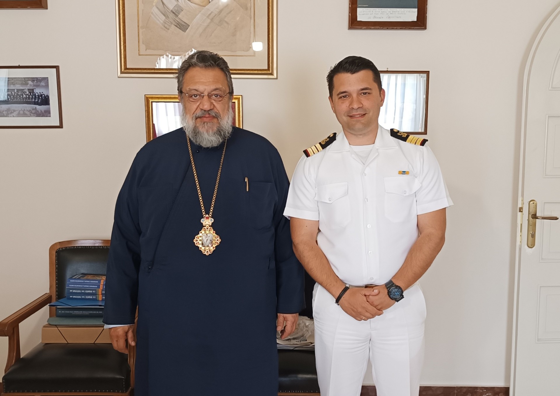 Στο μητροπολίτη Μεσσηνίας ο νέος λιμενάρχης Καλαμάτας