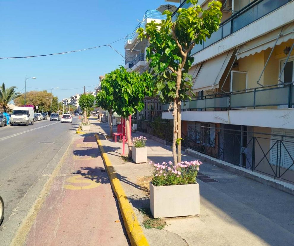 Συνεχίζονται οι φυτεύσεις λουλουδιών  στην παραλία Καλαμάτας