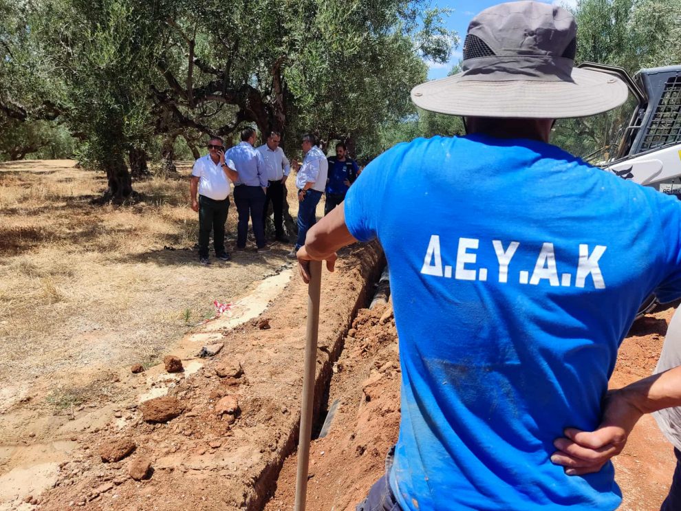 Σε εξέλιξη κατασκευή νέου  αγωγού μεταφοράς νερού