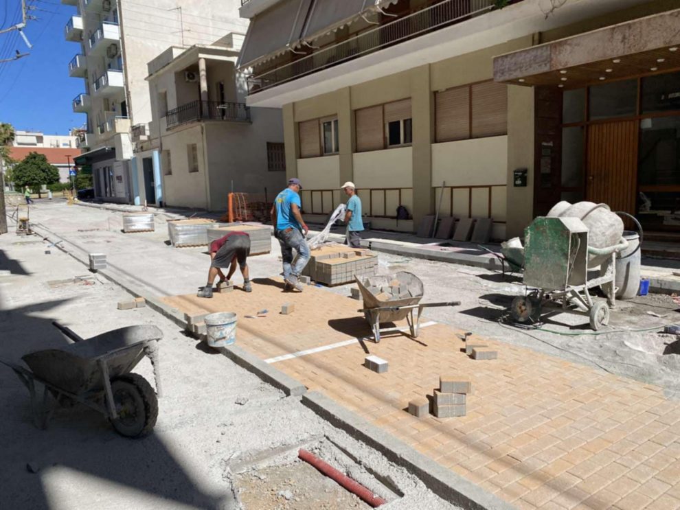 Σε εξέλιξη το έργο των  κεντρικών αστικών αναπλάσεων σε Αριστοδήμου και Βας. Σοφίας