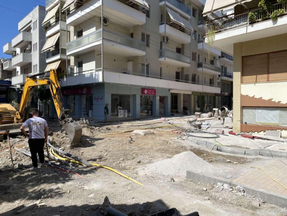 «Τρέχει» το έργο των αναπλάσεων στο κέντρο της Καλαμάτας