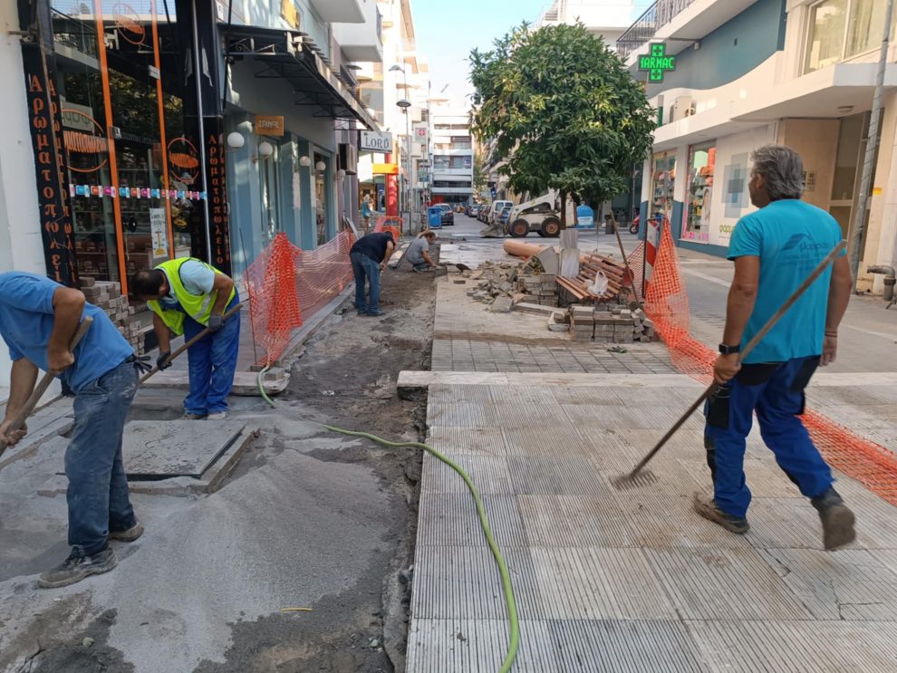 Σε εξέλιξη έργα ομβρίων στην Καλαμάτα