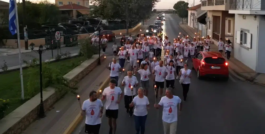 Φιλιατρά: Δυνατή η Φλόγα Αγάπης της 23ης Πανελλήνιας Λαμπαδηδρομίας Εθελοντών Αιμοδοτών