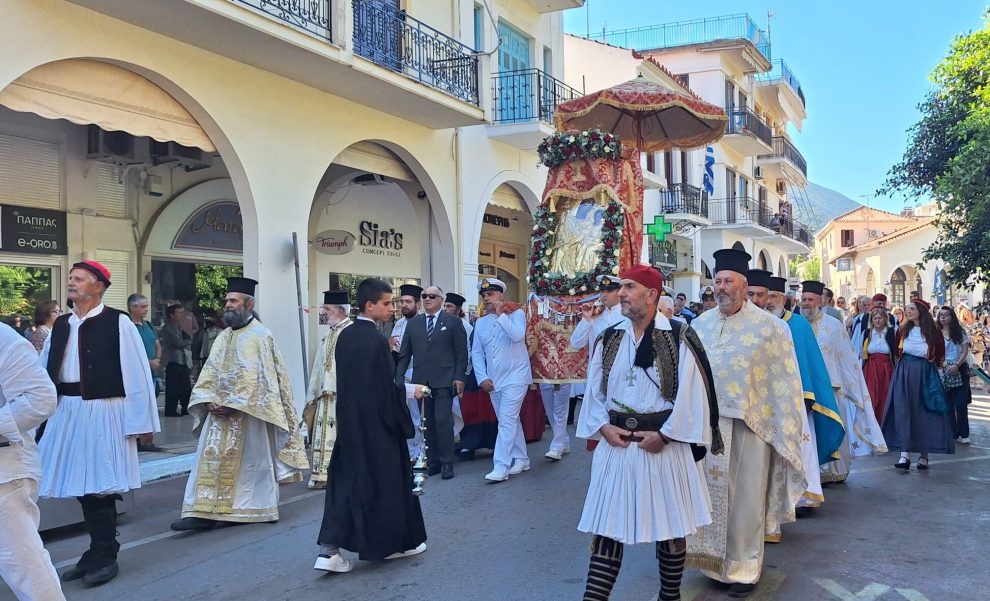 Γιορτινή ατμόσφαιρα στην Πύλο για την Παναγία Μυρτιδιώτισσα