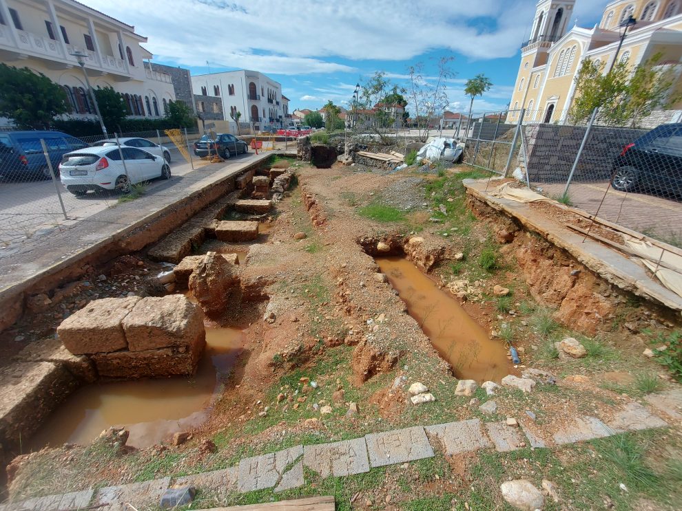 Μελέτη απορροής ομβρίων υδάτων στο χώρο των αρχαιοτήτων στην Υπαπαντή