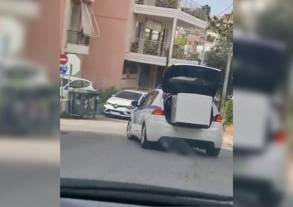 Καματερό: ΕΔΕ για το περιπολικό που μετέφερε ψυγείο στο πορτμπαγκάζ