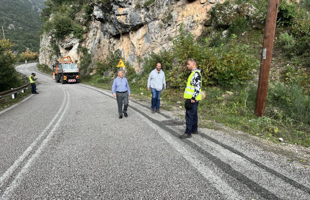 Αυτοψία στο δρόμο Καλαμάτας – Σπάρτης από τον Αντιπεριφερειάρχη Μεσσηνίας