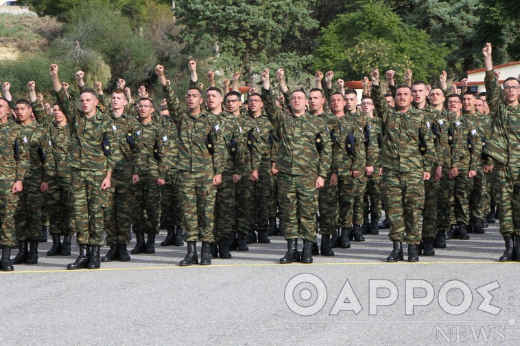 Εκπαίδευση στην Τρίπολη για τους νεοσύλλεκτους του 9ου Συντάγματος Πεζικού
