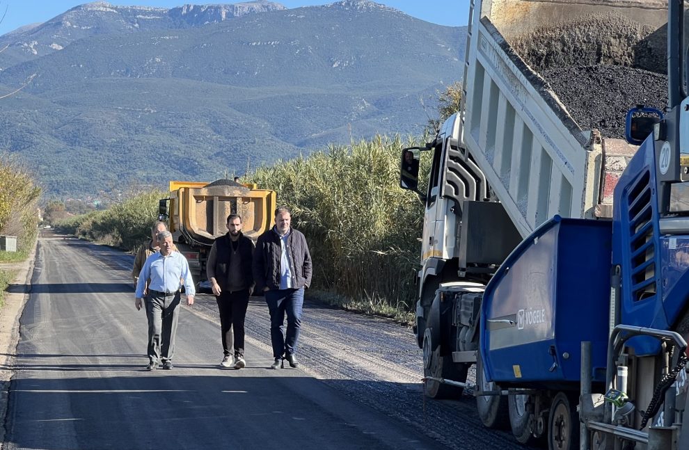Αυτοψία αντιπεριφερειάρχη Μεσσηνίας στο έργο βελτίωσης της οδικής ασφάλειας