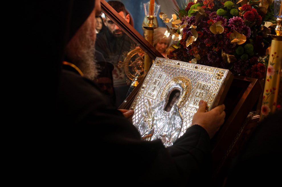 Υποδοχή της Ιεράς Εικόνος της Αγίας Παρασκευής στην Καλαμάτα