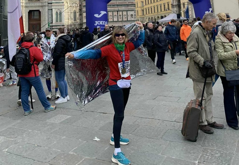 Ο Σ.Α.Μ. με την Δήμητρα Κολαμπά στον Μαραθώνιο της Φλωρεντίας