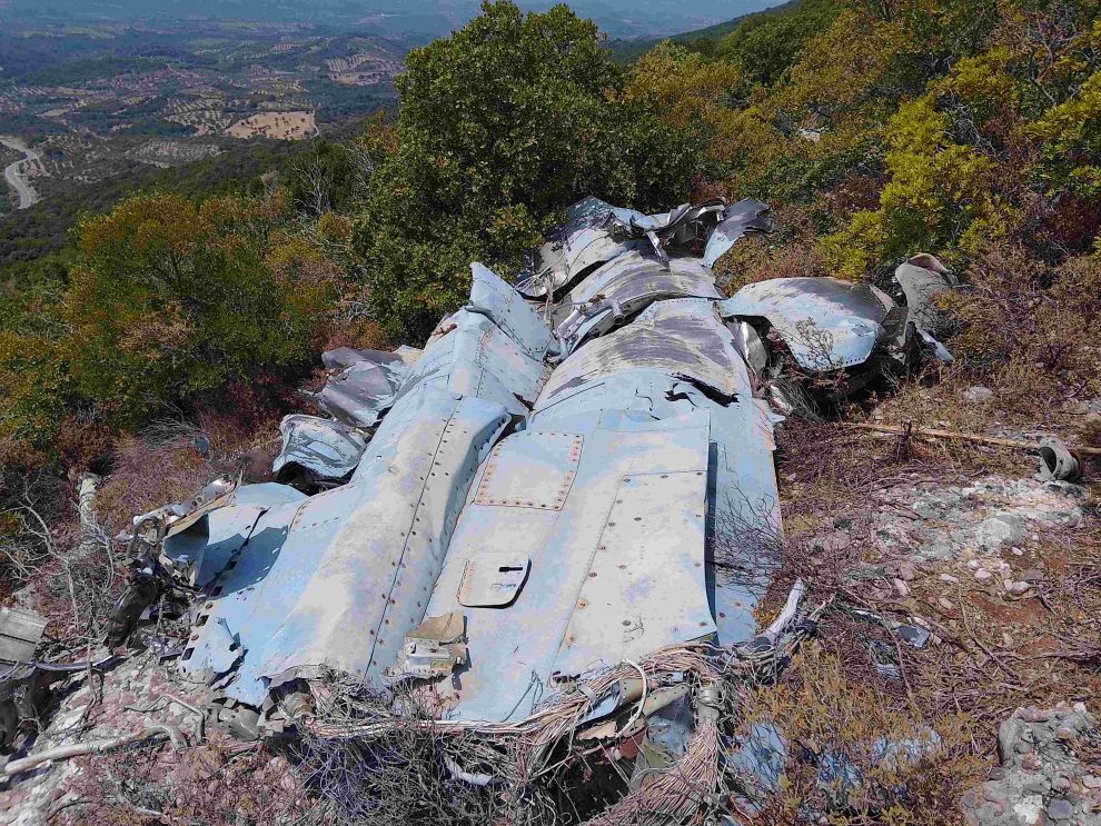 Το αεροσκάφος της Γαλλικής Ναυτικής Αεροπορίας που  είχε καταπέσει στη Μεσσηνία