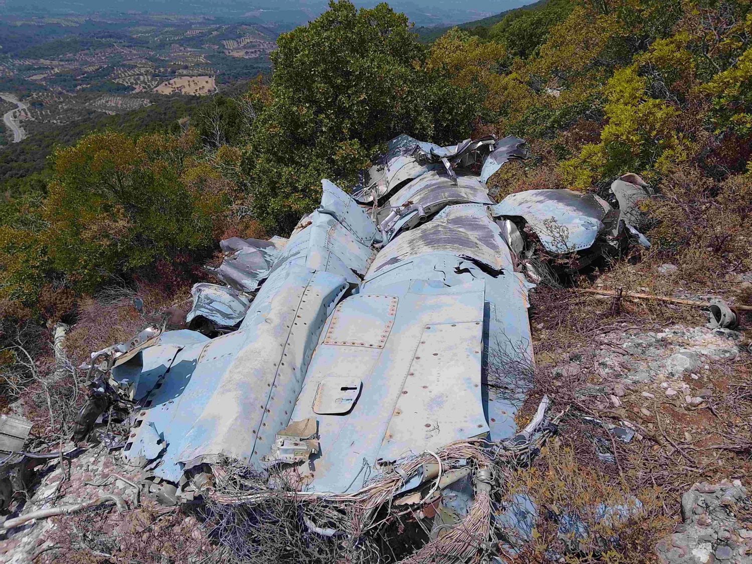 Το αεροσκάφος της Γαλλικής Ναυτικής Αεροπορίας που είχε καταπέσει στη Μεσσηνία