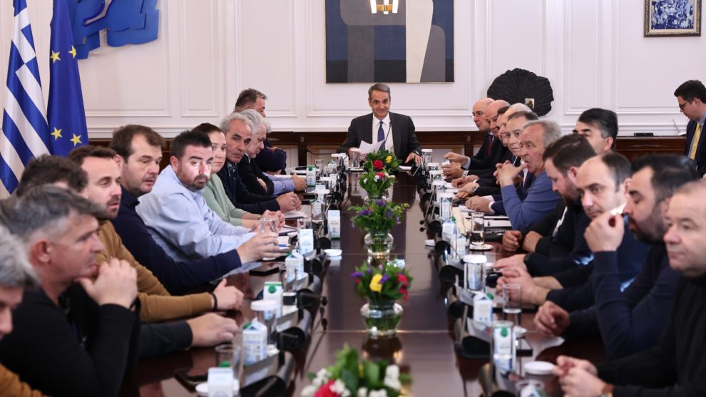 Κ. Μητσοτάκης: Πολύ ουσιαστική, ειλικρινής και παραγωγική η συνάντηση με εκπροσώπους των αγροτών