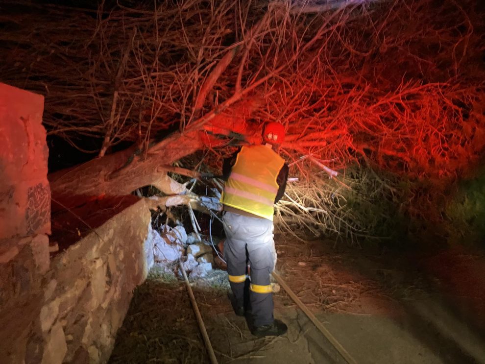 Σάρωσε τη Δυτική Μάνη η κακοκαιρία